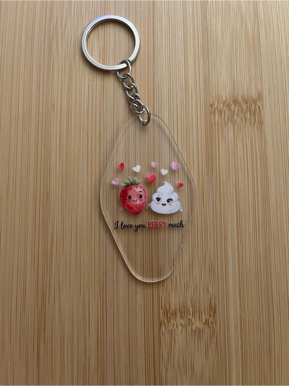 Strawberry Love Keychain